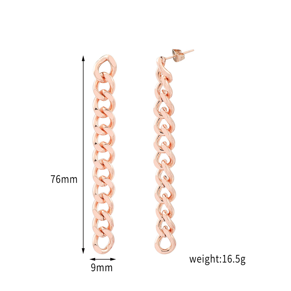 Стильные серьги-цепочки из нер – обзор и цена Steel Chain